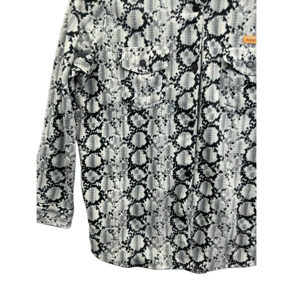 SIMPLY SOUTHERN Shacket - Snake Gray/Black- Size XL -New NWT - Picture 3 of 11